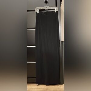 Women’s long black skirt.